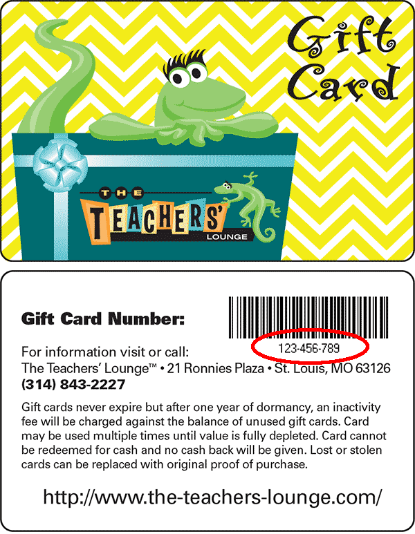 Gift Card preview